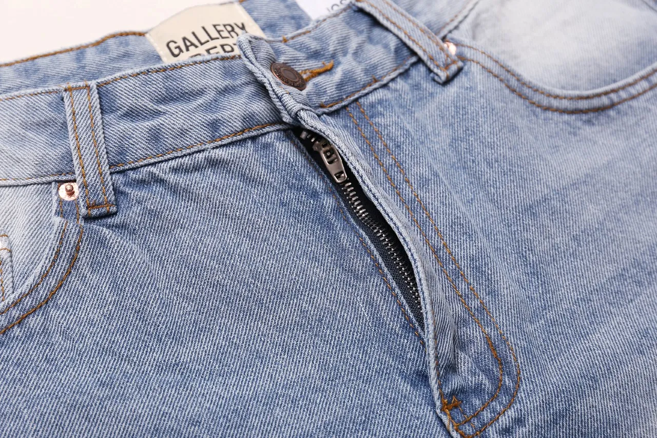 645#Gallery Dept new basic style washed small straight leg jeans American high street casual trousers washed black washed blue S～XL p220